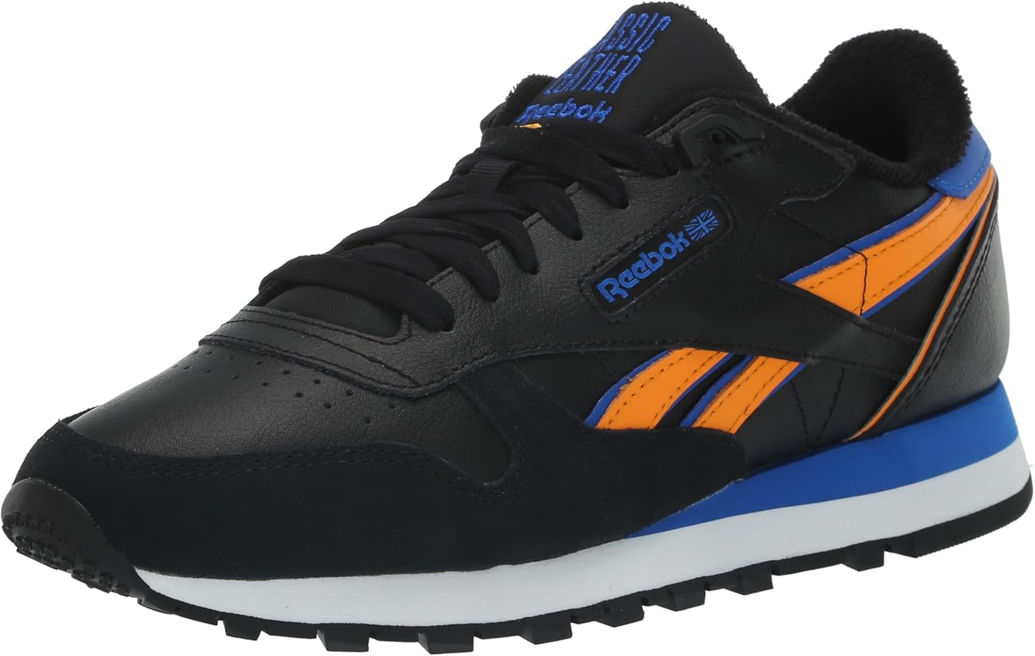 

Мужские кроссовки Reebok Classic Leather, черный/оранжевый