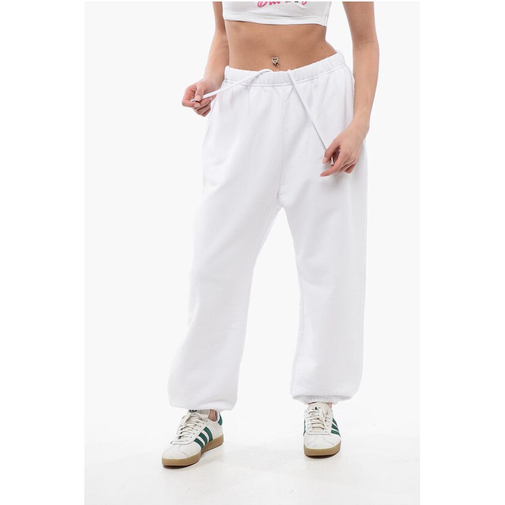 

Спортивные брюки LA из начесаного хлопка с манжетами Dsquared2, White