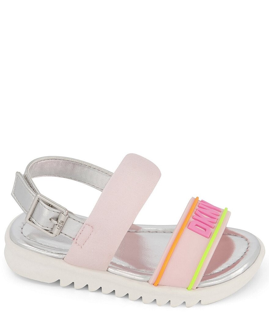 

Сандалии с логотипом DKNY Josie Mold для девочек (для младенцев), розовый