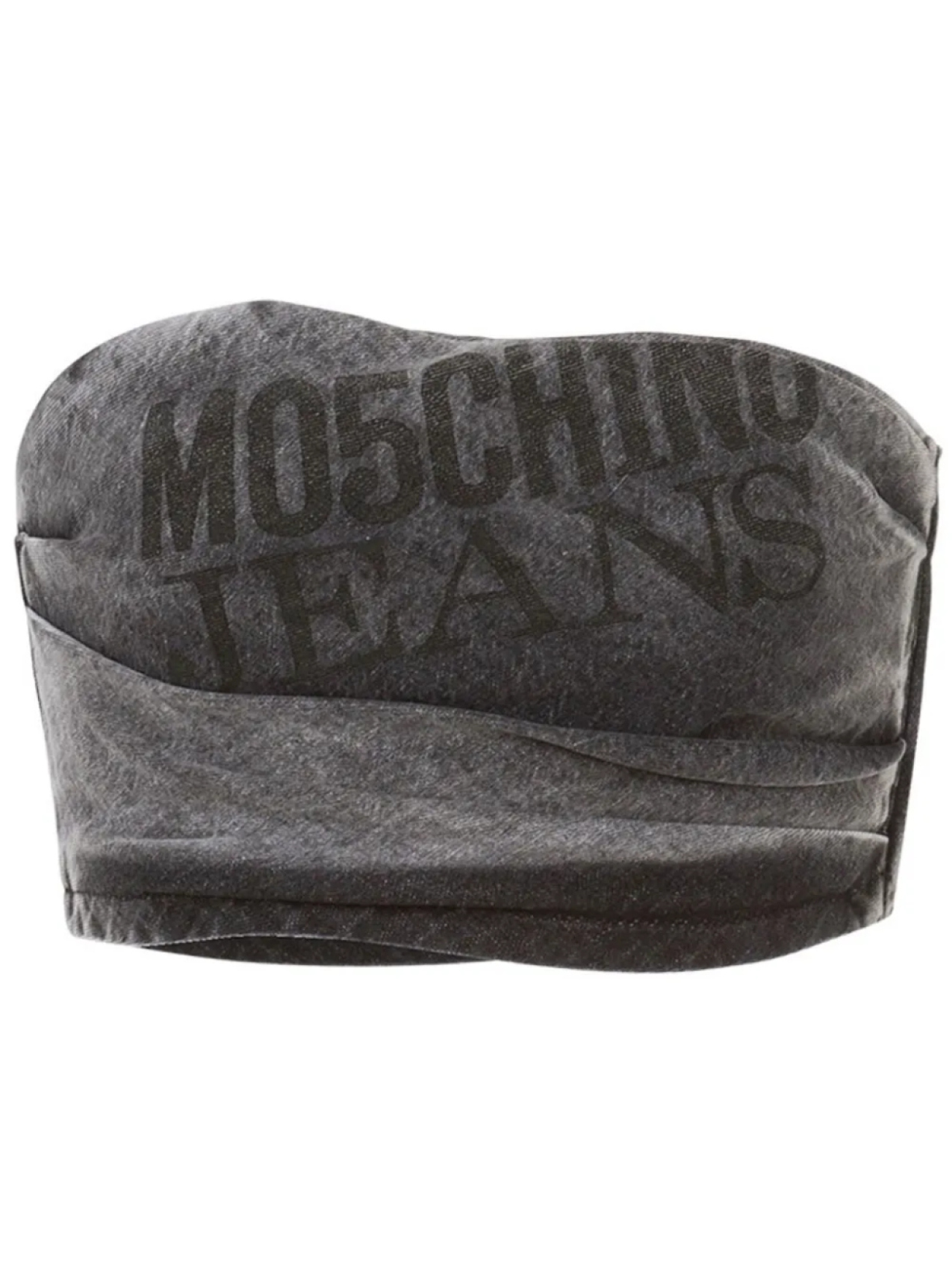 

MOSCHINO JEANS укороченный джинсовый топ, серый