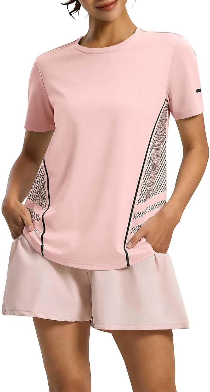 Футболка с коротким рукавом, свободный крой, Pink