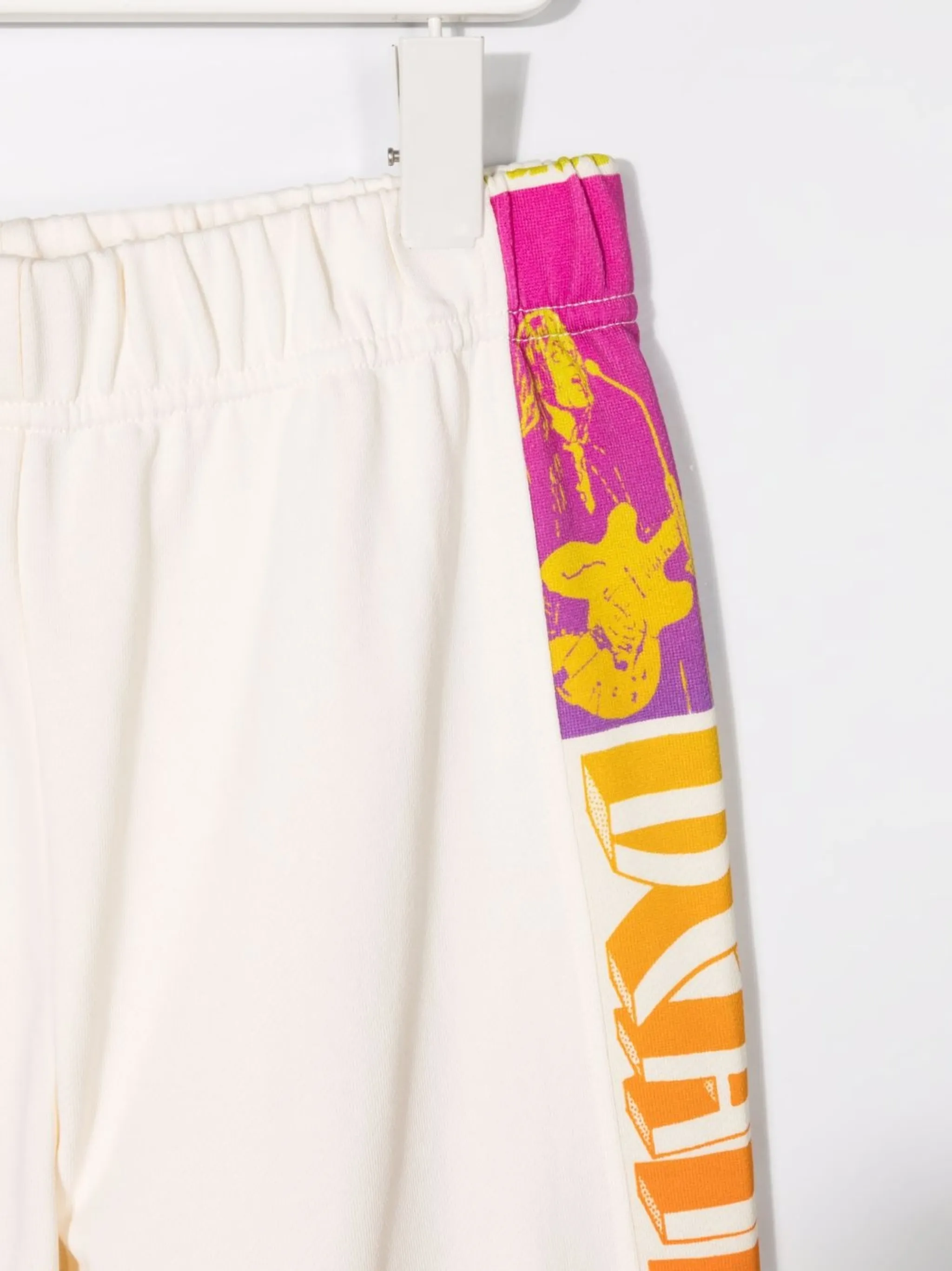 Спортивные брюки с кулиской и логотипом Stella Mccartney Kids, нейтральный — фото 3