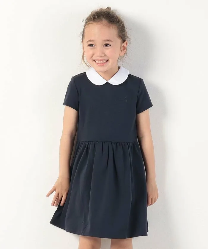 (Для девочек 2-6 лет) Платье-трапеция из ткани понте Polo Ralph Lauren, 410 Navy