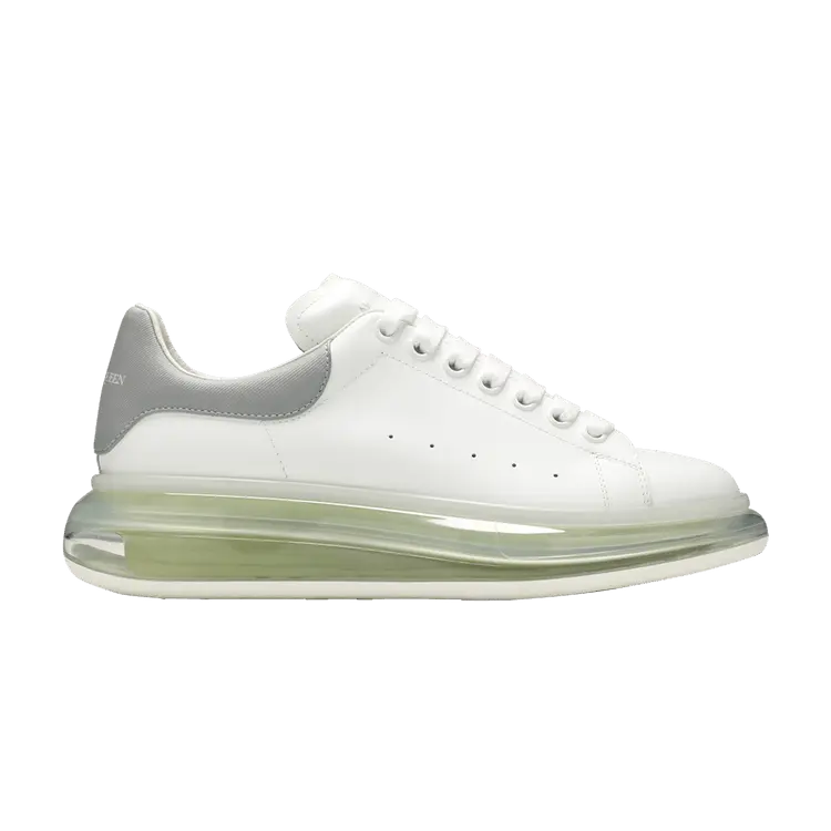 

Кроссовки Alexander McQueen Alexander McQueen Oversized Sneaker 'Transparent Sole - White Gunmetal', белый
