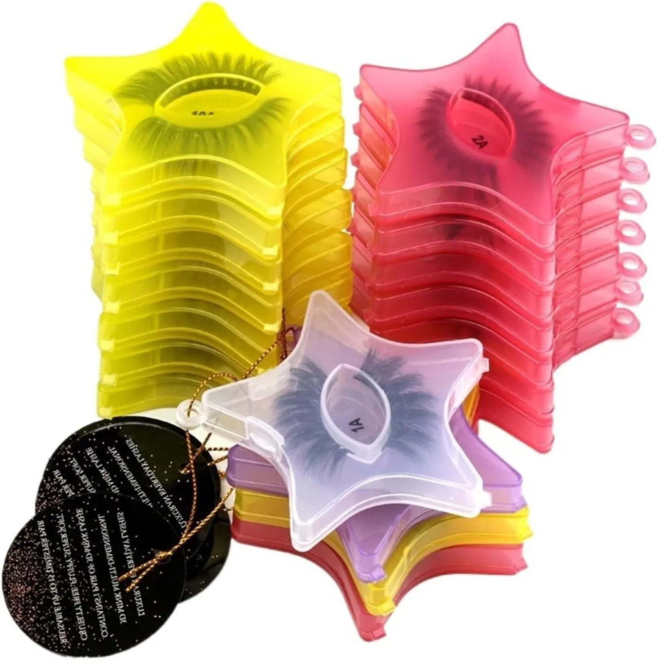 Ресницы UAMOU 3D норковые, 100 шт, смешанные цвета