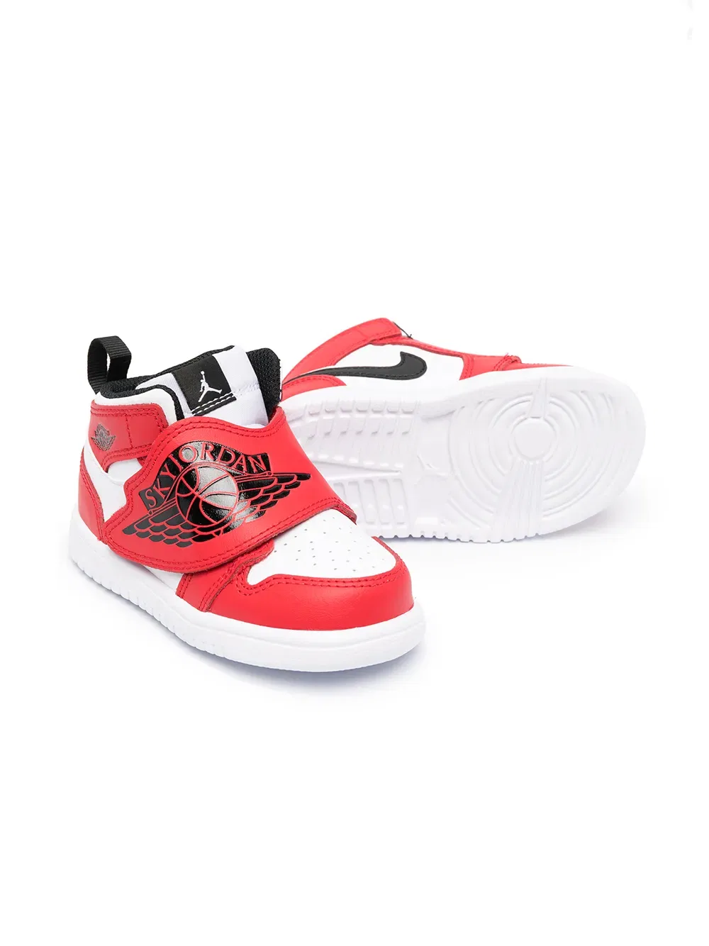 Кроссовки Sky Jordan 1 Jordan Kids, красный — фото 2