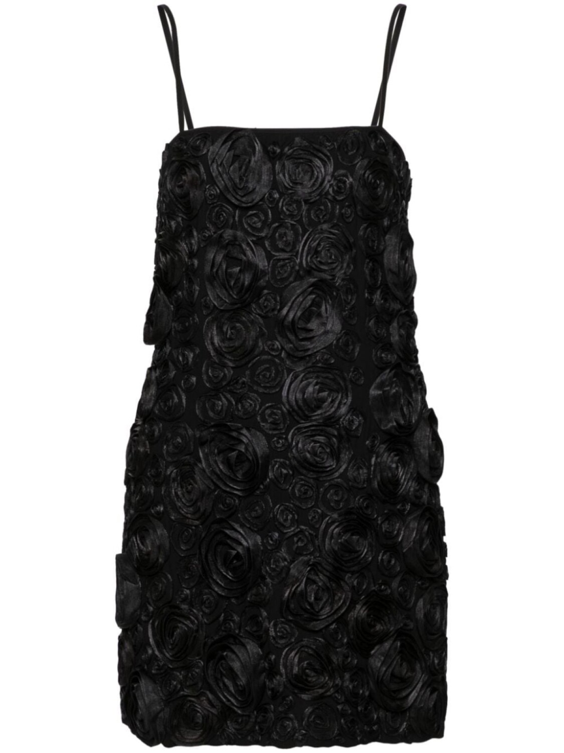 

Blumarine платье мини с цветочной аппликацией, черный