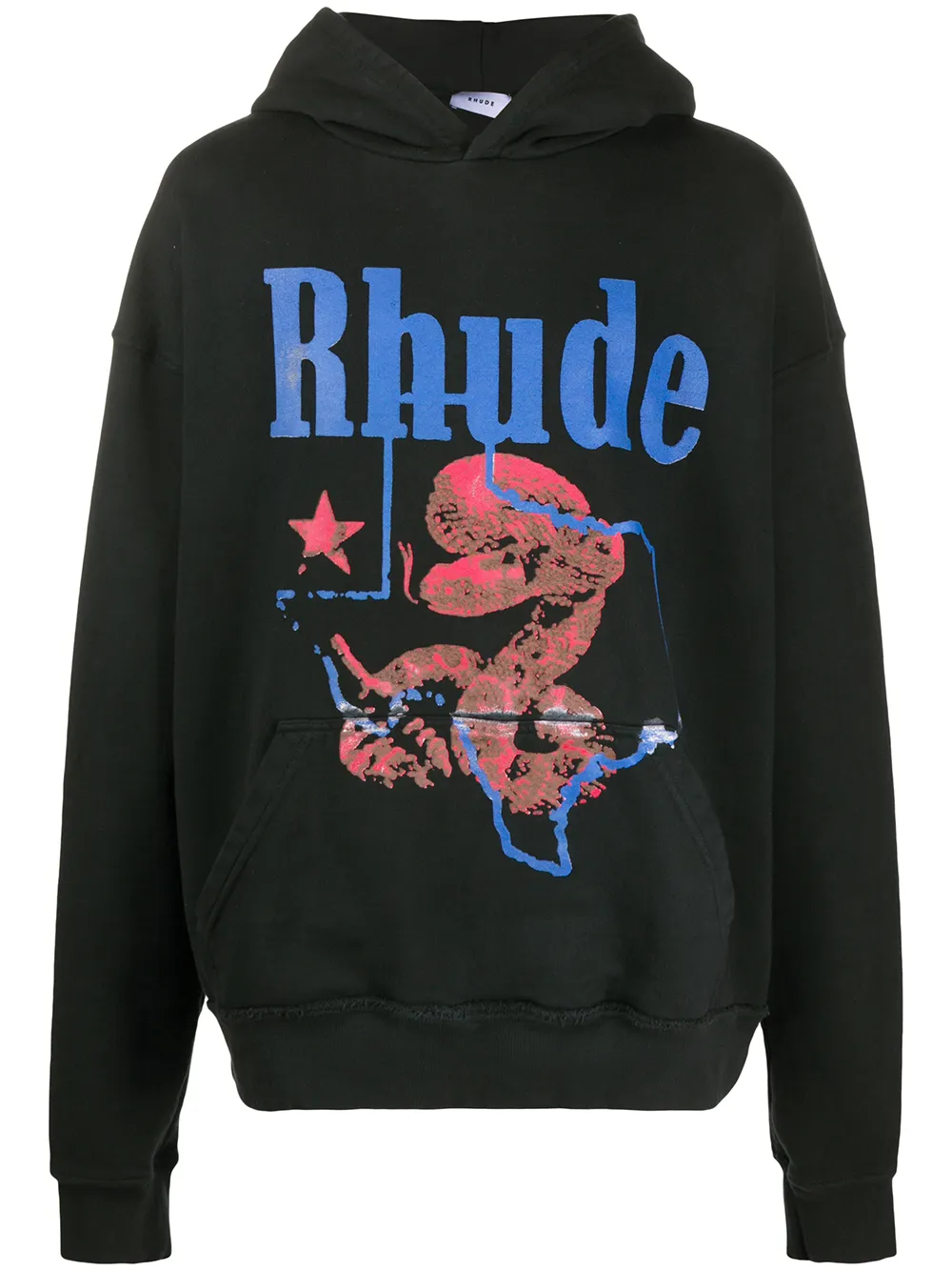 

Худи с логотипом RHUDE, черный