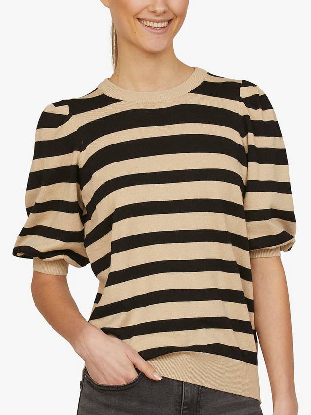 

Топ в полоску halia sweet с рукавом 3/4 Sisters Point, цвет Beige/Black