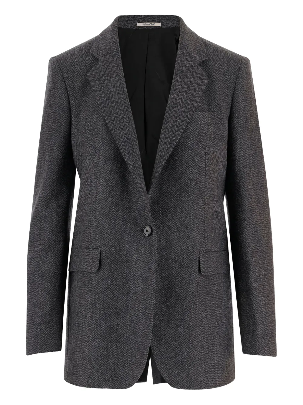 

Жакет в елочку Tagliatore, серый