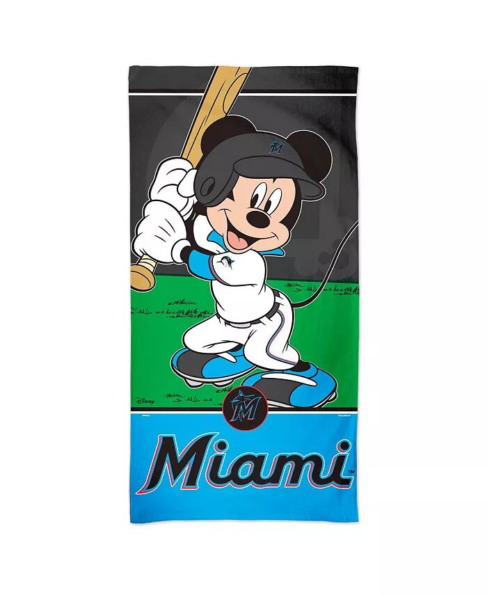 

Пляжное полотенце Disney Spectra Miami Marlins 30 x 60 дюймов Wincraft, мультиколор