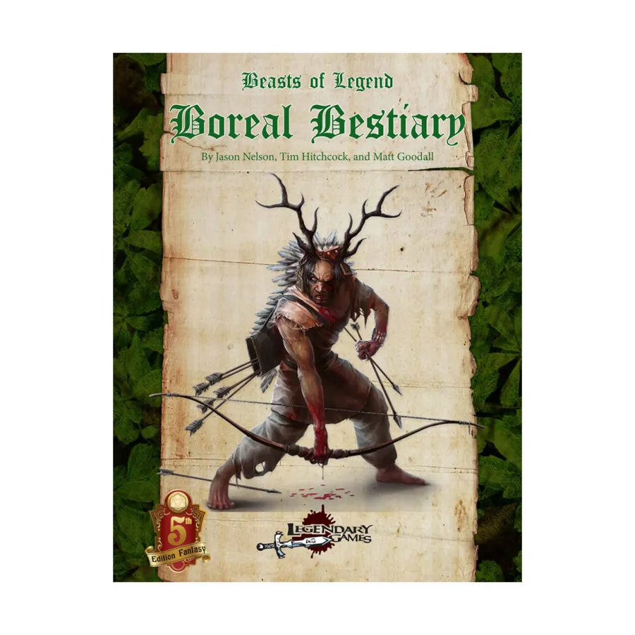 

Beasts of Legend - Boreal Bestiary (5E), Dungeons & Dragons (5th Edition) - Beasts of Legend (Legendary Games), мягкая обложка