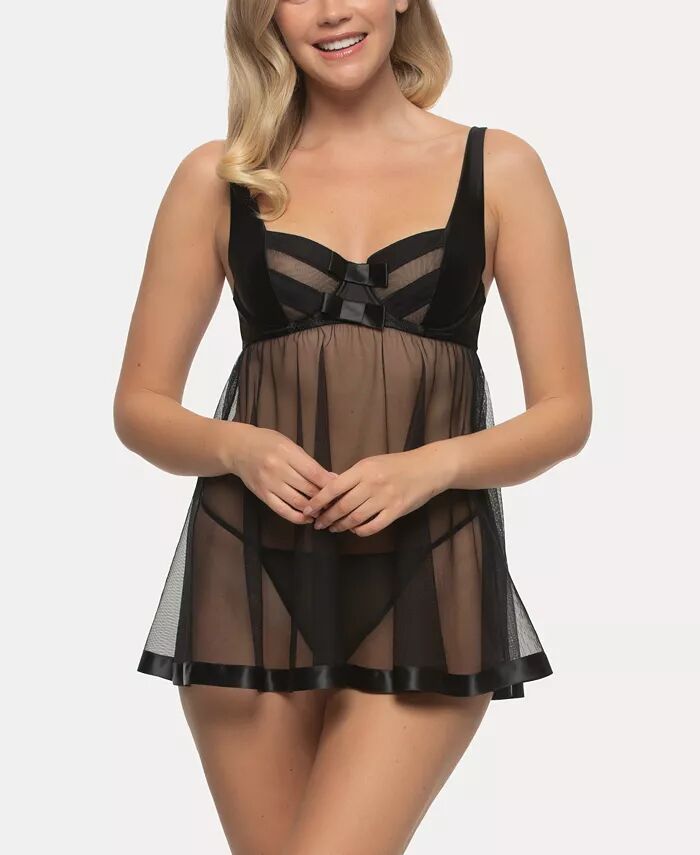 

Женский комплект Idol Micro и тюля Babydoll Jezebel, черный