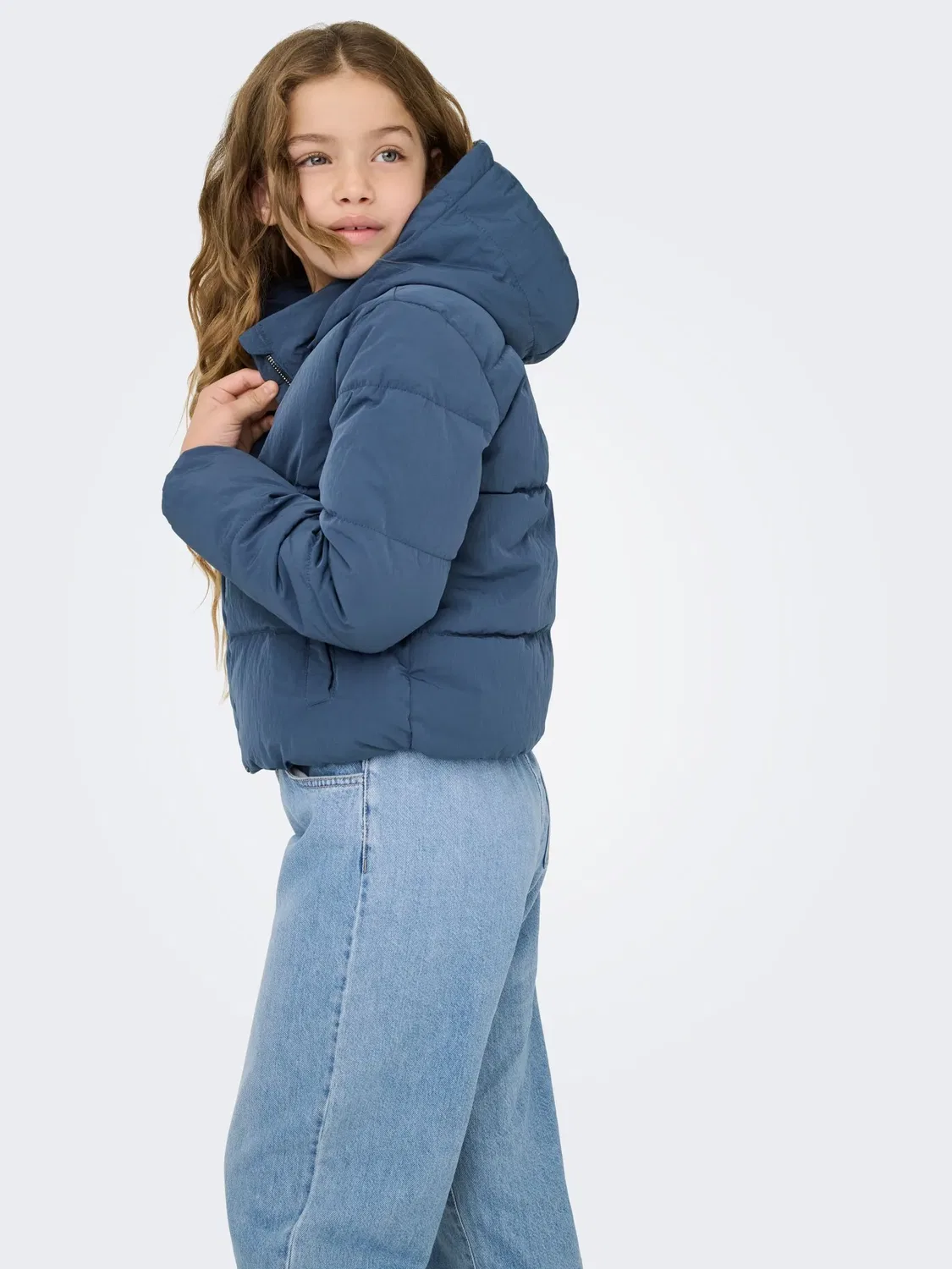 Пуховик стеганый KIDS ONLY, vintage indigo — фото 4