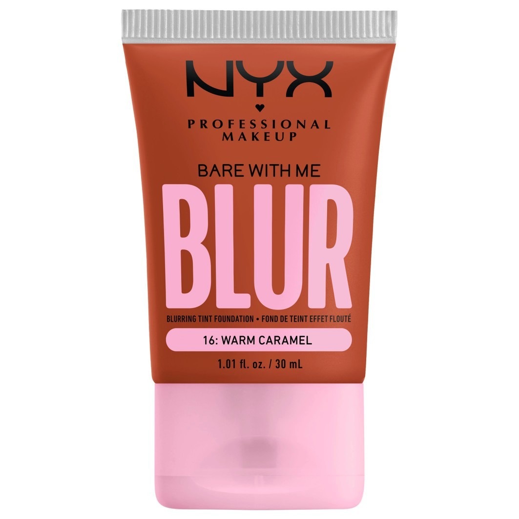 

Тональный крем для лица bare with me blur skin tint Nyx Professional Makeup, caramel, объем 30 мл