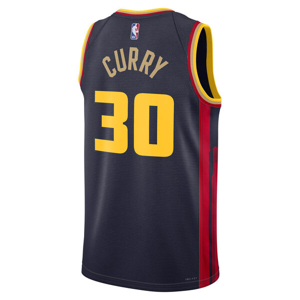 Спортивная футболка golden state warriors 2024/25 city edition jersey 'stephen curry' Nike, синий — фото 2
