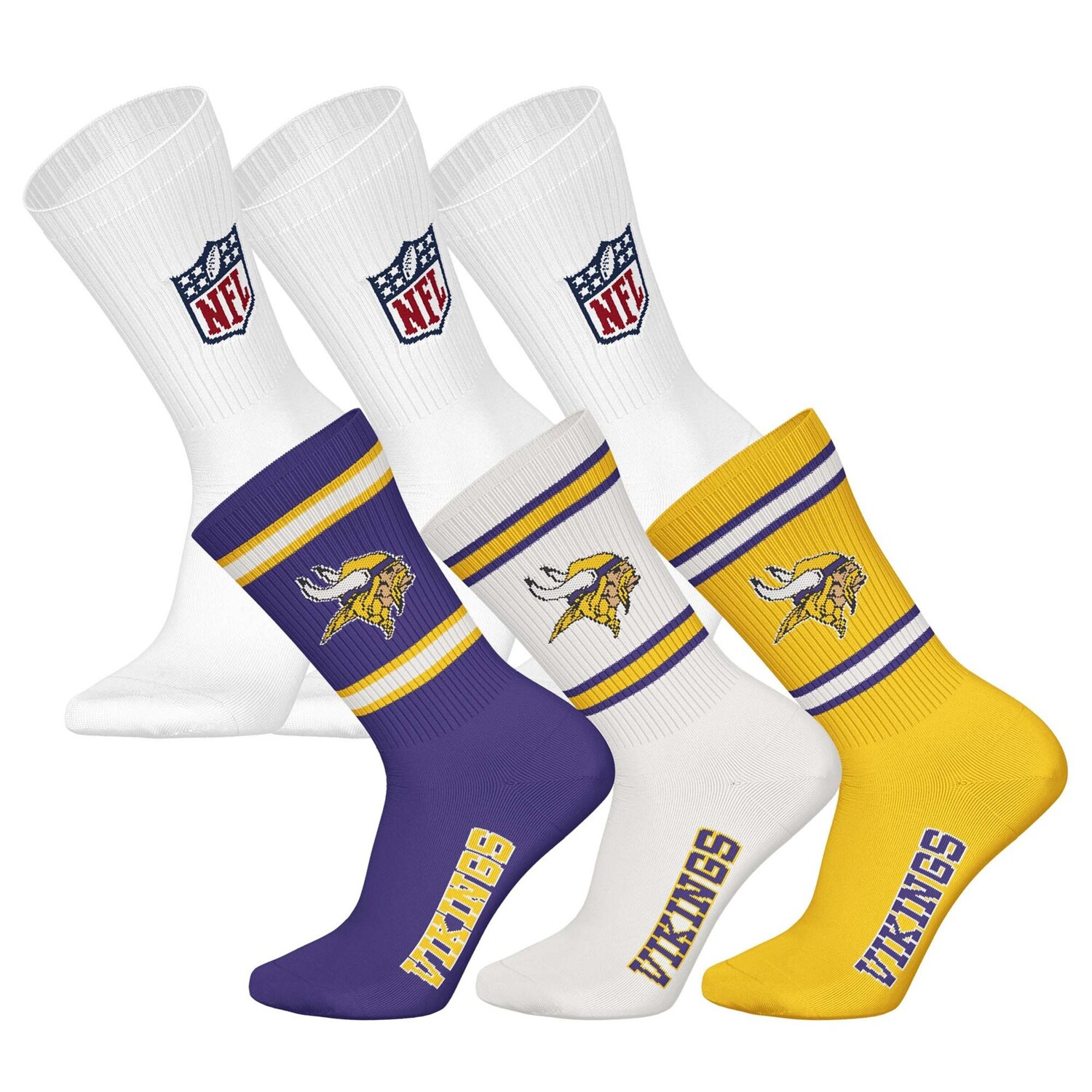

NFL Носки в цветах Yellow, Purple, White