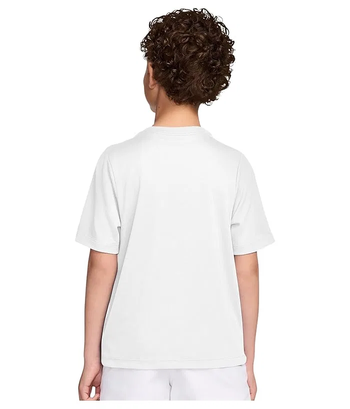 Футболка Dri-FIT Nike Kids, White/Black — фото 2