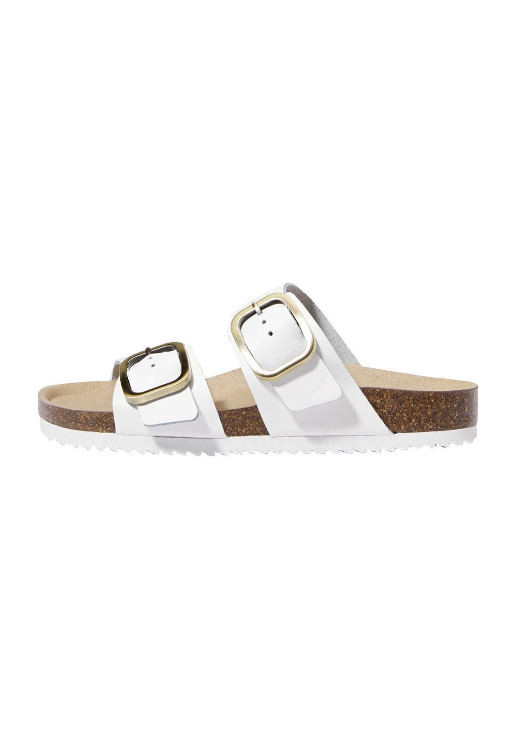 

Мюли на плоской подошве BUCKLE OYSHO, цвет white