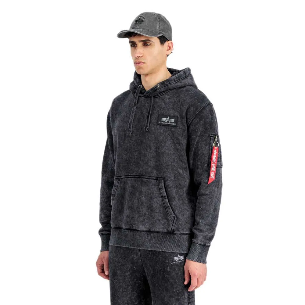 

Худи Alpha Industries Back Print Vintage, серый