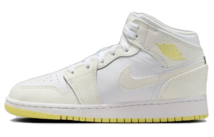 

Баскетбольные кроссовки Air 1 Vintage GS Jordan, белый/желтый