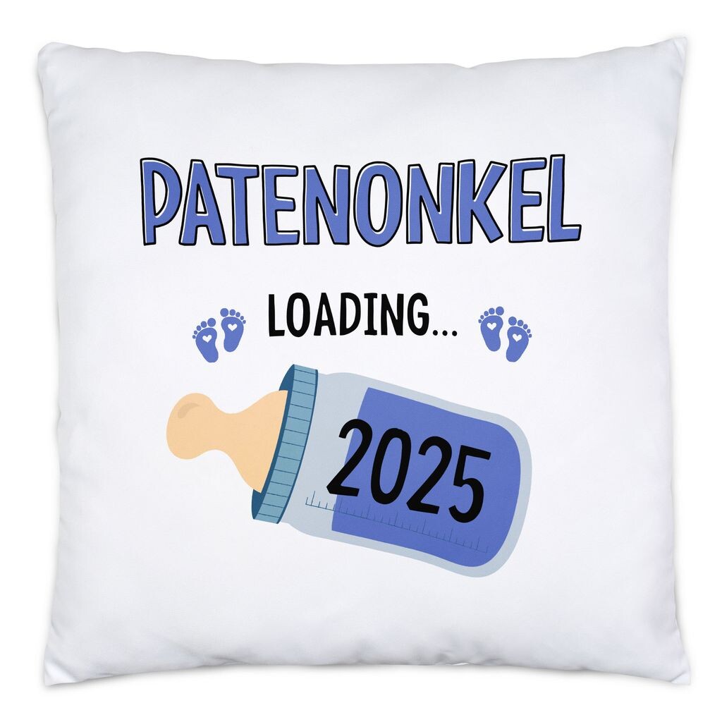 

Подушка Godfather Loading 2025 с наполнителем Подарок для беременных Крестный отец Baby News с планкой Loading Идея подарка для беременных Hey!Print