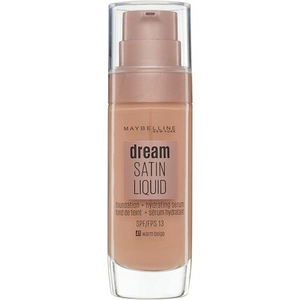 

Жидкая тональная основа Maybelline Dream Satin 041 Теплый бежевый 30 мл Maybelline New York