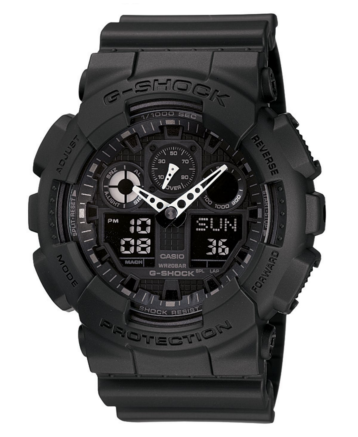 

Мужские часы из черной смолы, 55 мм G-Shock