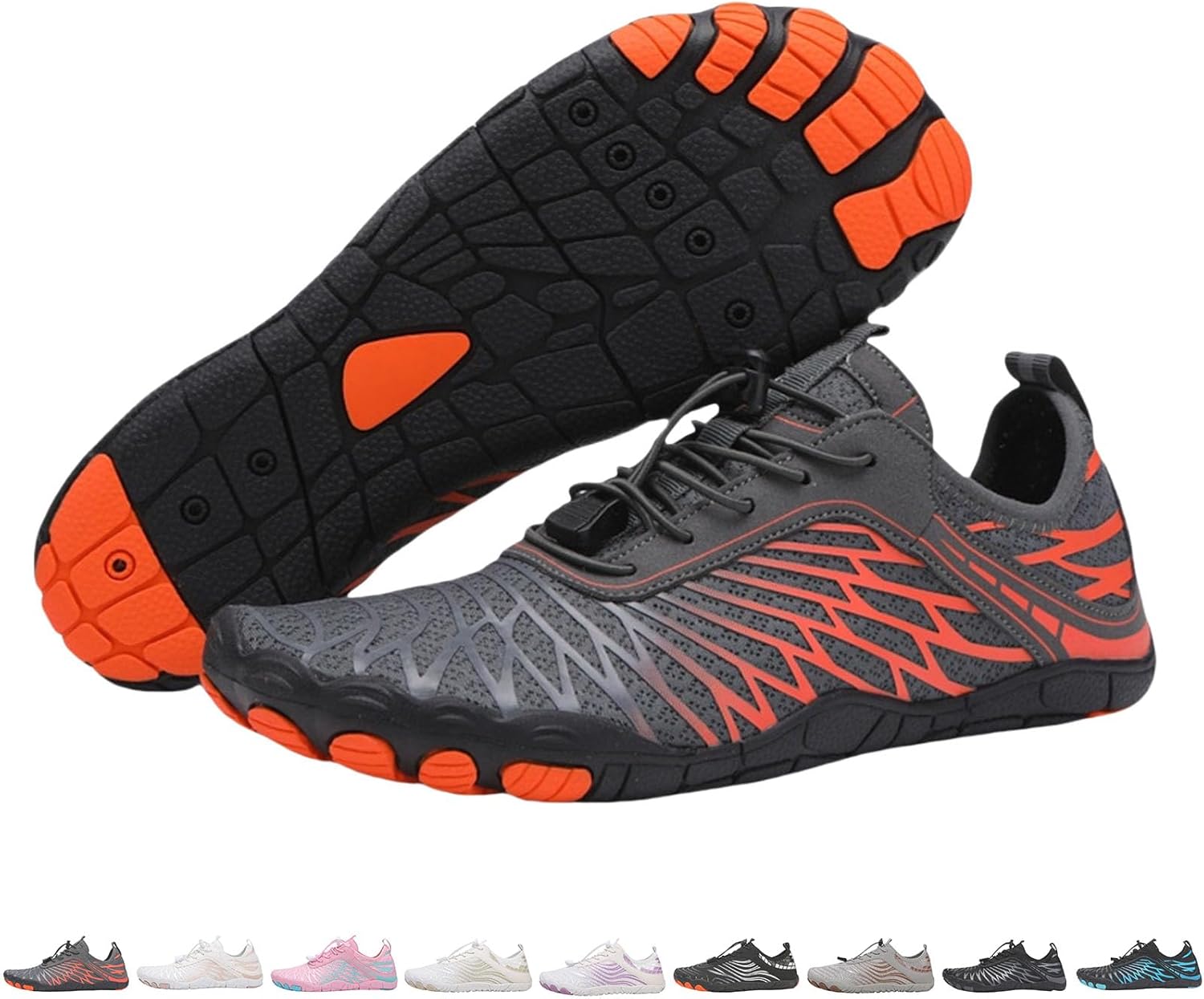 

Заземленные обувь для женщин и мужчин при невропатии, походные ботинки для женщин и мужчин, зимние ботинки с широкой носочной частью и противоскользящим покрытием Generic, 8035 Gray