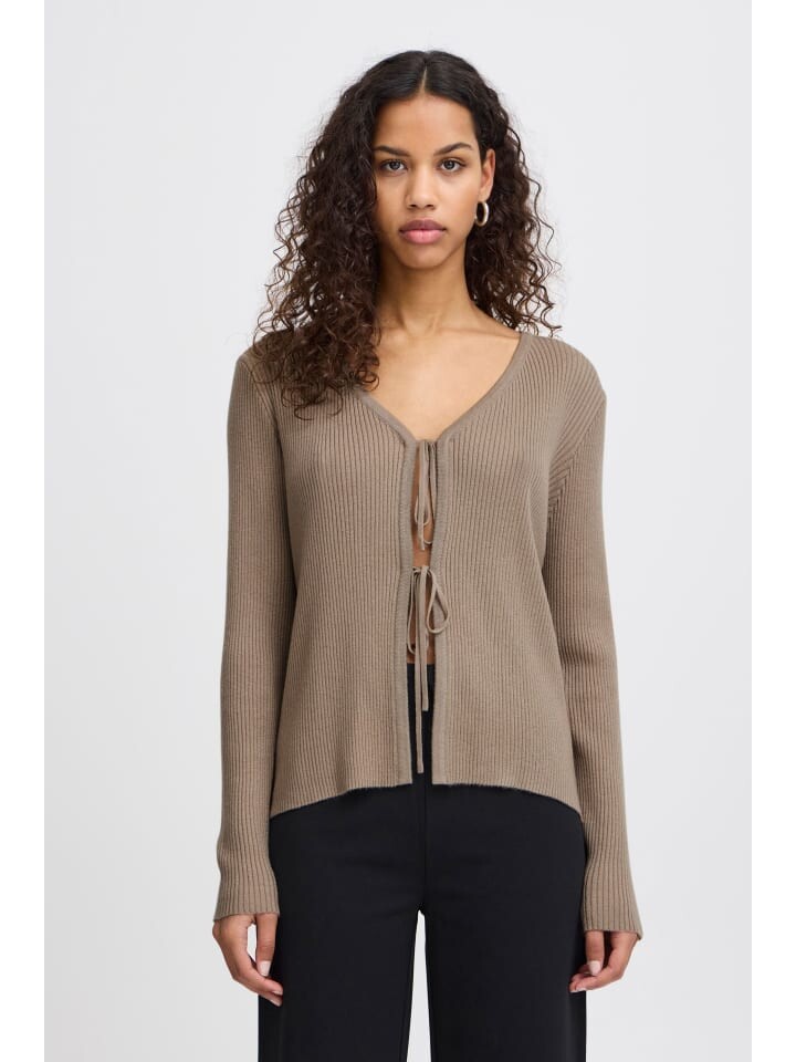

Кардиган ICHI Strickjacke, серый