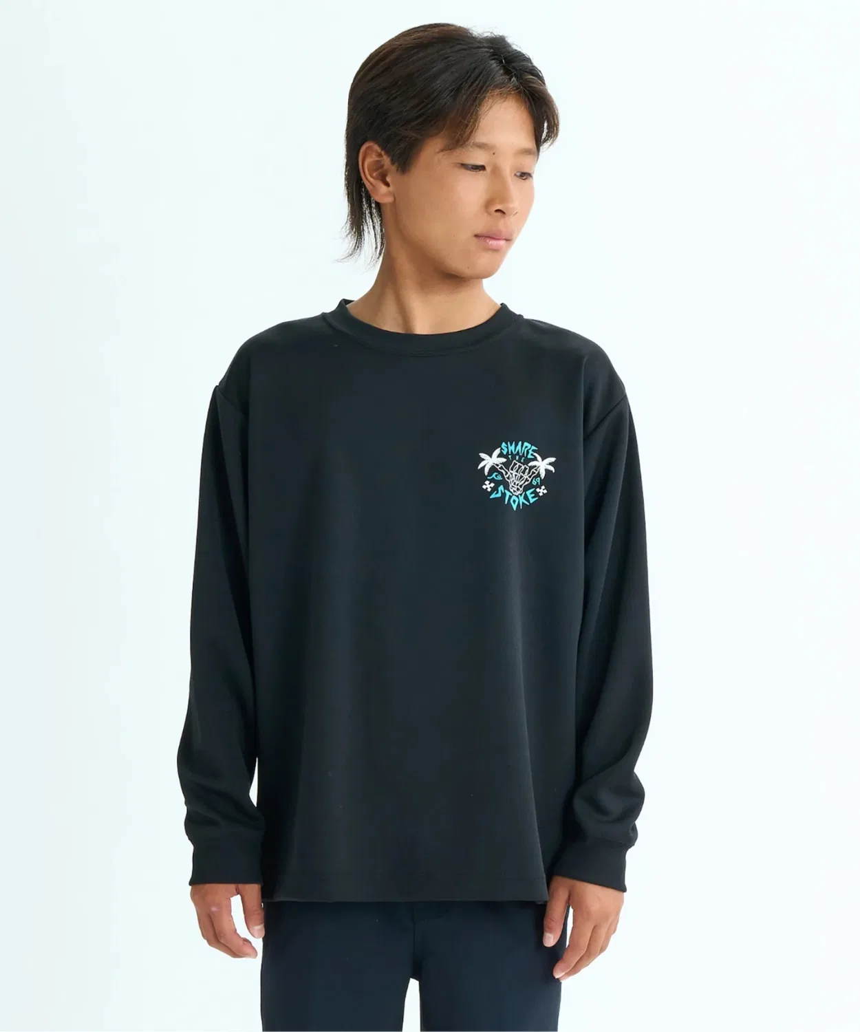 Рашгард длинный рукав детский Quiksilver Share The Stoke, белый — фото 3