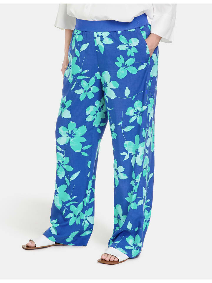 

Тканевые брюки SAMOON, цвет cobalt blue gemustert