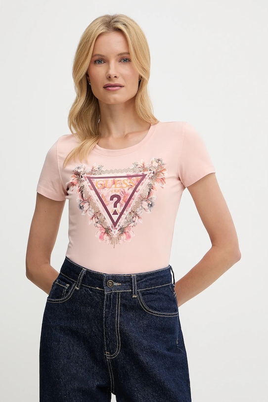 

Футболка Guess, розовый