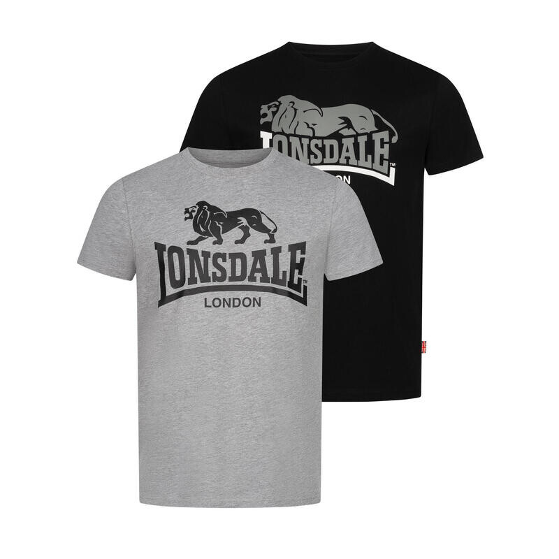 

Спортивная футболка Lonsdale, цвет grau/schwarz/schwarz