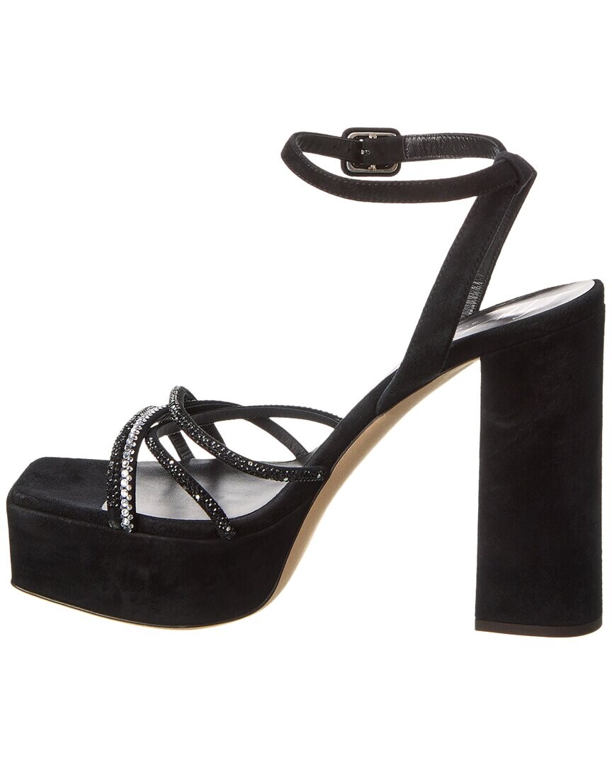 

Замшевые сандалии на платформе Giuseppe Zanotti Blasvegas 80, черный