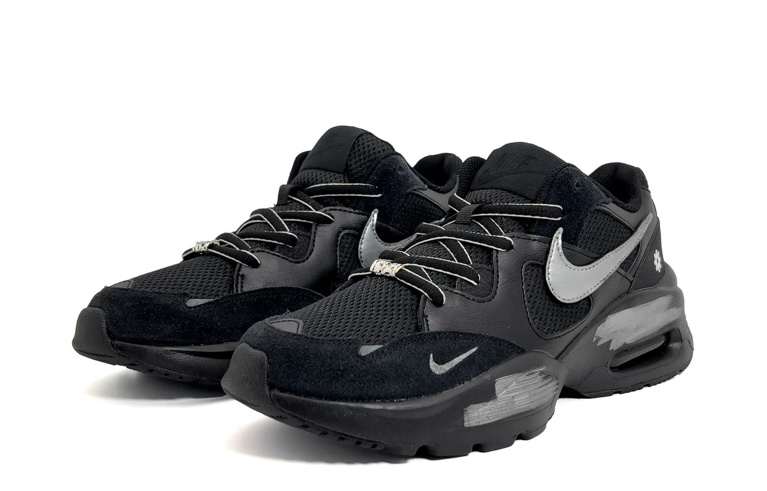Nike Кроссовки для бега Air Max Fusion Low top Men's Black Silver — фото 4
