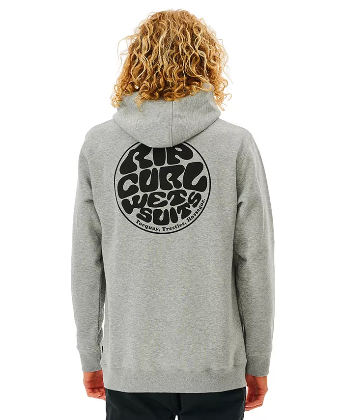 

Мужской худи с капюшоном и длинным рукавом Wetsuit Icon Rip Curl, серый