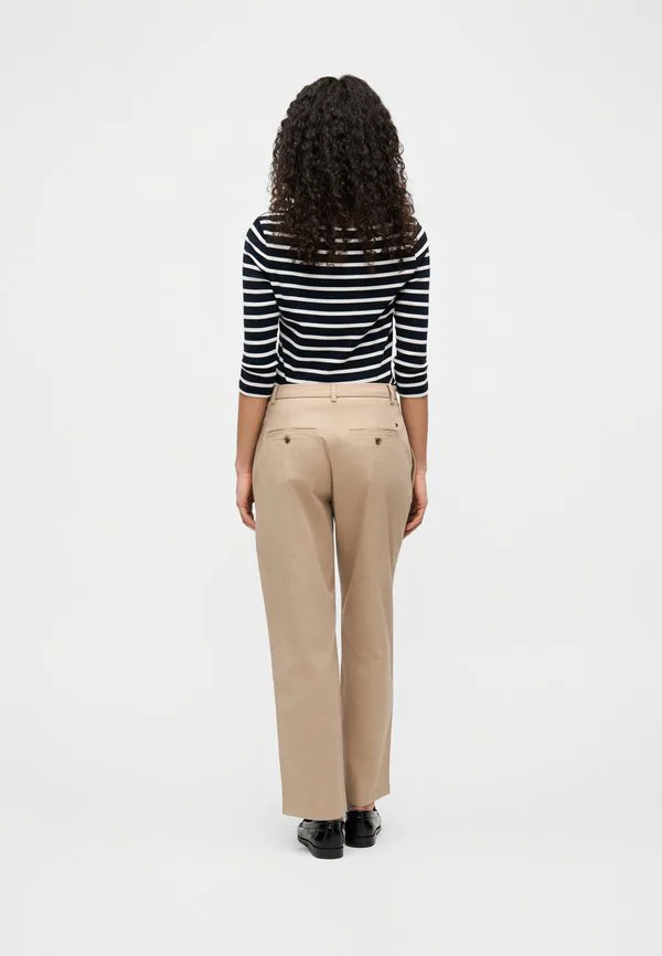 Выстиранные узкие прямые брюки-чиносы Tommy Hilfiger, Beige — фото 3