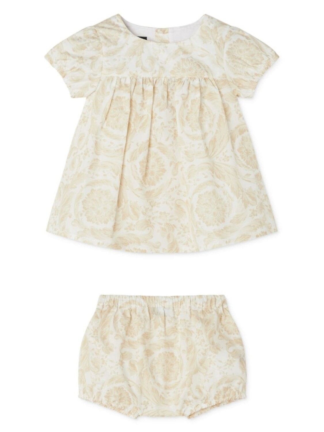 

Versace Kids платье с принтом Barocco, нейтральный цвет