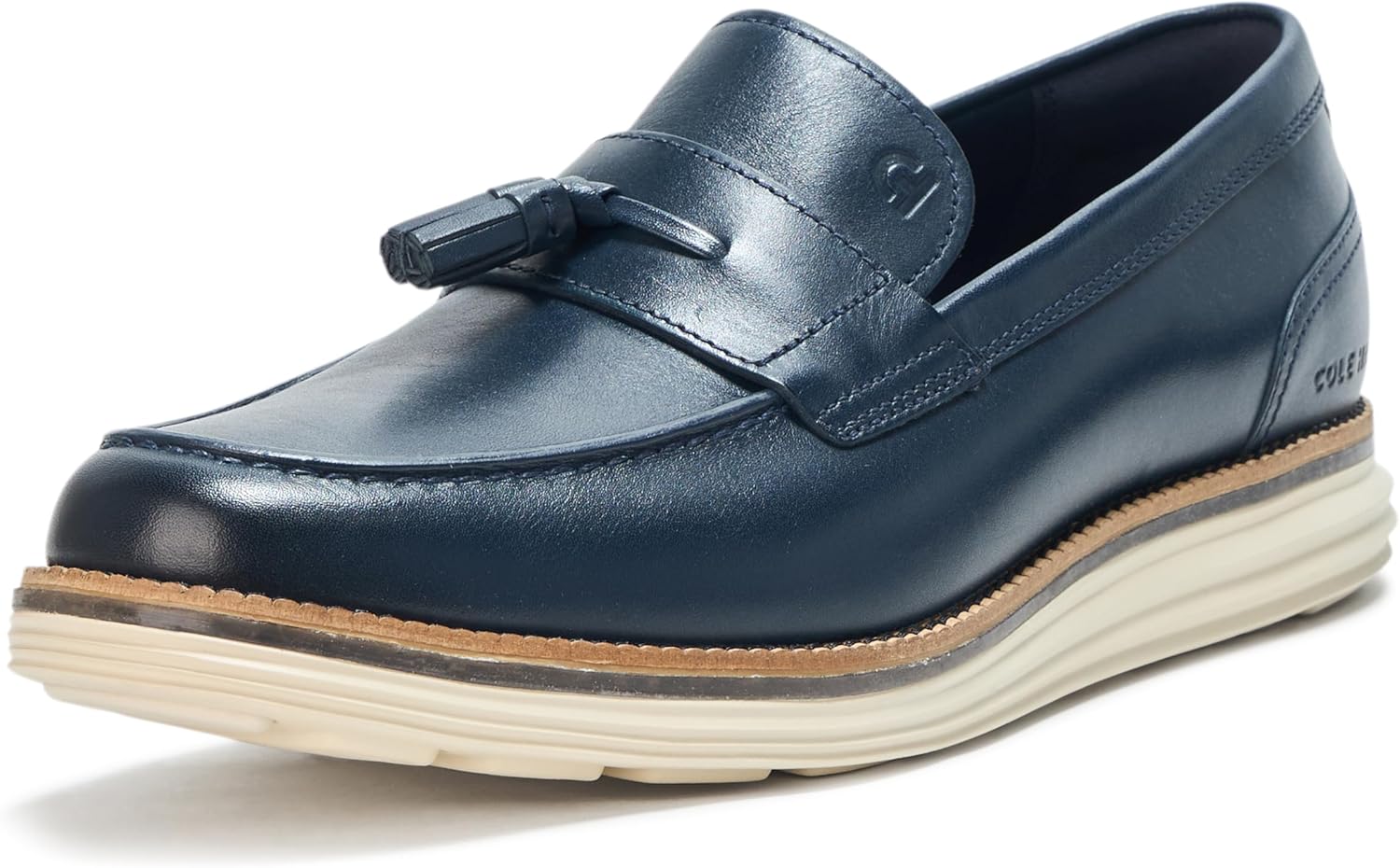 

Мужские лоферы Cole Haan Originalgrand Meridian с кисточками, слоновая кость/темно-синий