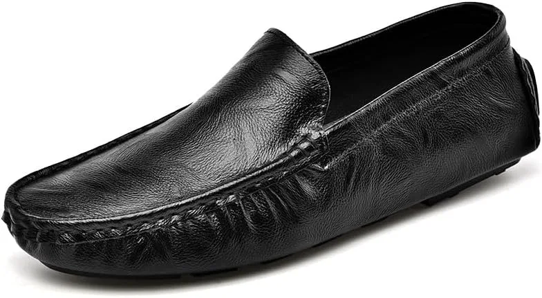 Лоферы мужские из PU кожи, черные SayfuR