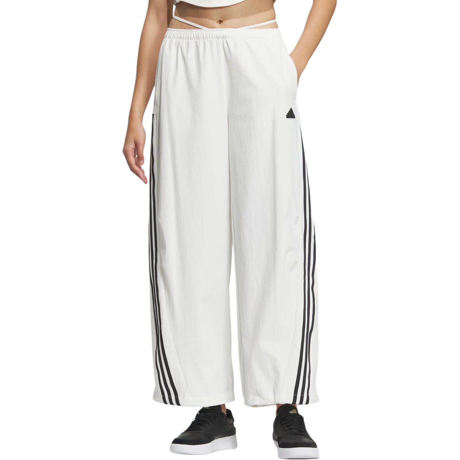 AEROREADY Повседневные брюки женские Hanyu Белый/черный Adidas — фото 2