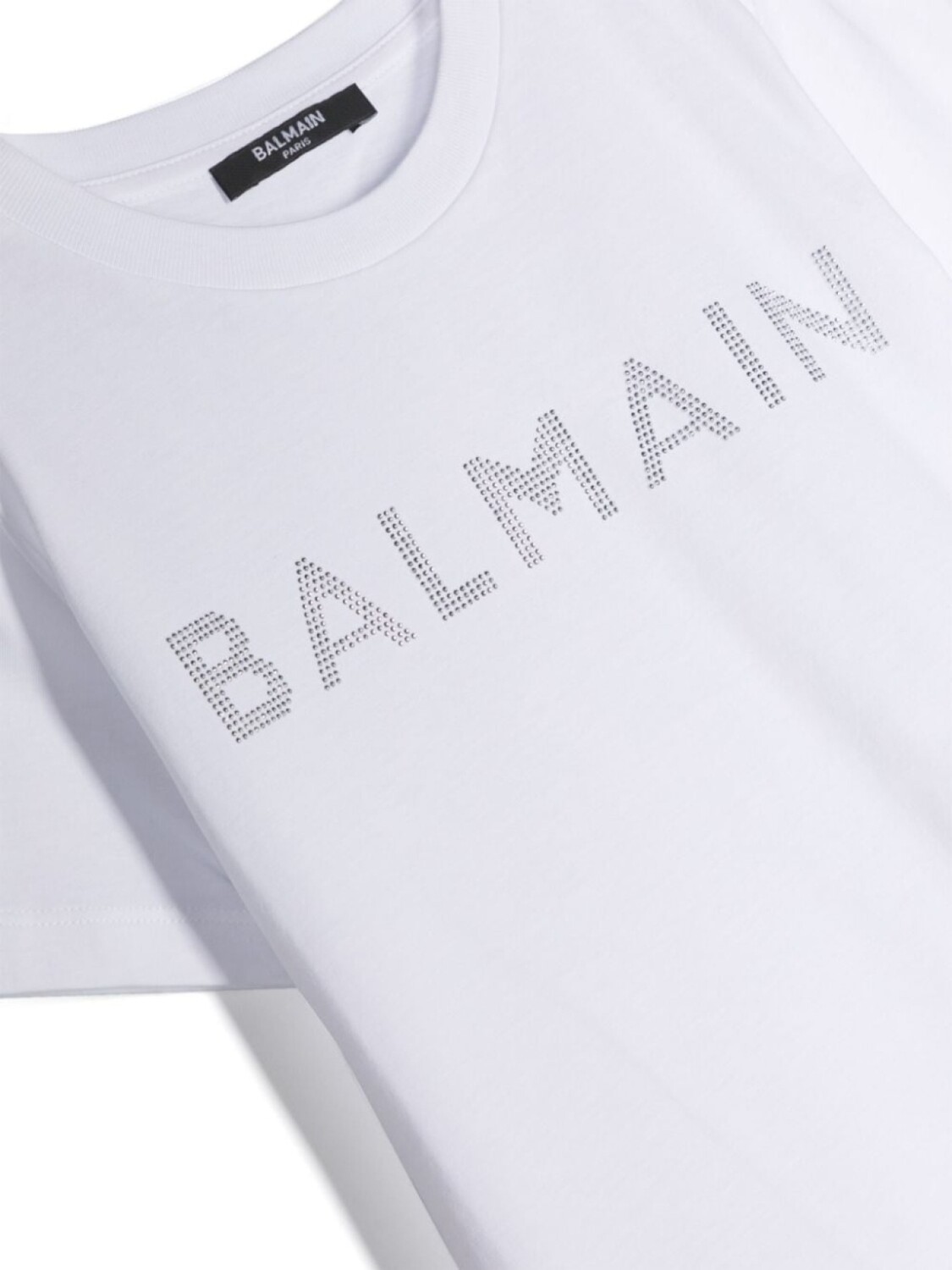Balmain Kids футболка с логотипом, белый — фото 3