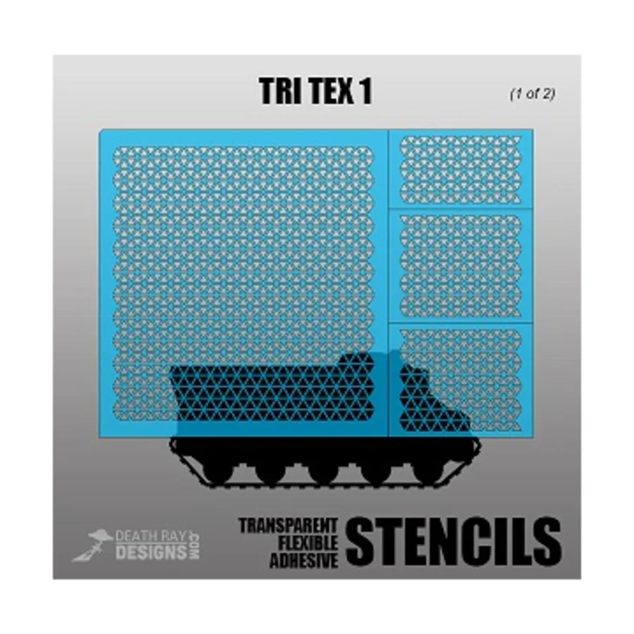 

Три Текс 1, Death Mask Stencils (Death Ray Designs)