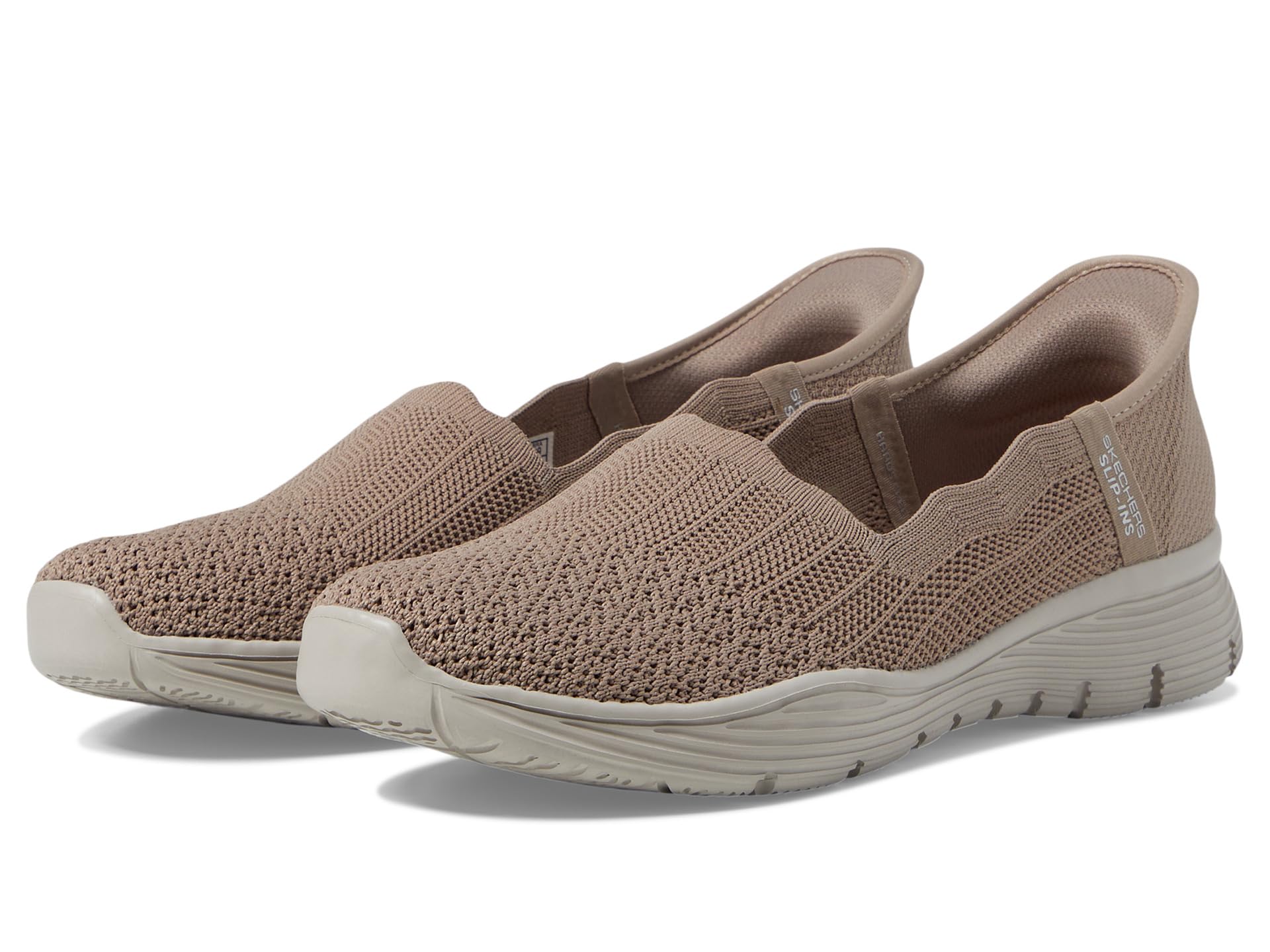 Балетки SKECHERS Seager - Believe It Hands Free Slip-Ins, Dark Taupe
