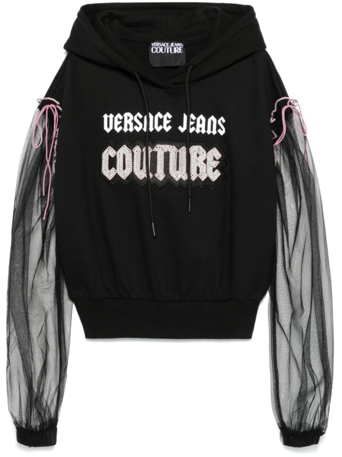 

Versace Jeans Couture худи с декорированным логотипом Gothic Logo, черный