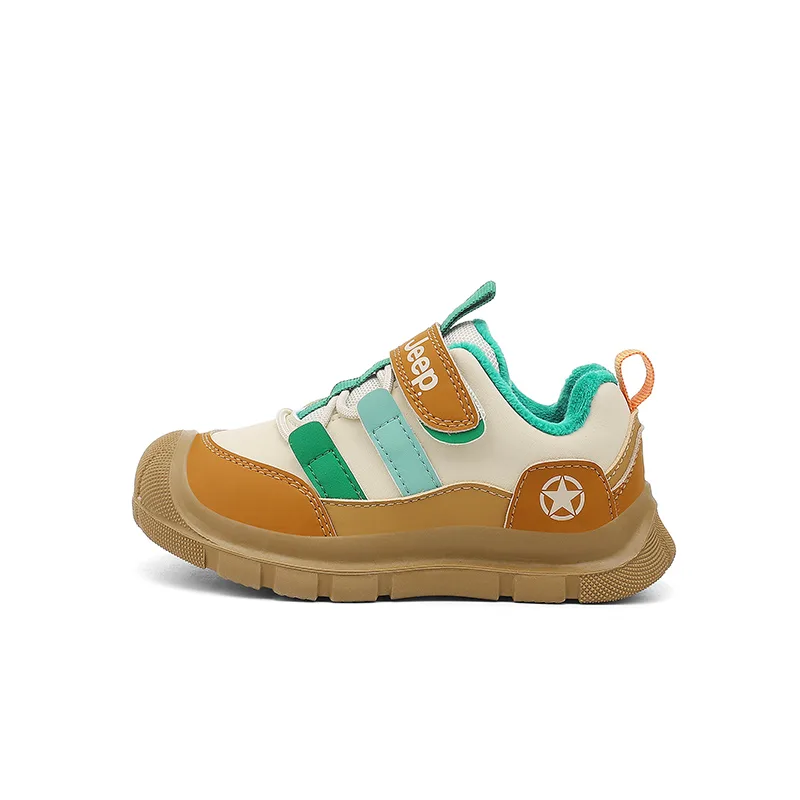 Детские утепленные нескользящие износостойкие ботинки Explorer 2.0 Jeep, King Green/Mocha[Thin Cotton]