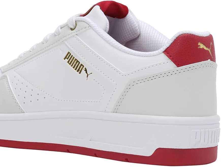 Мужские спортивные кроссовки Puma Court Classic 353780, белый/красный/серый — фото 4
