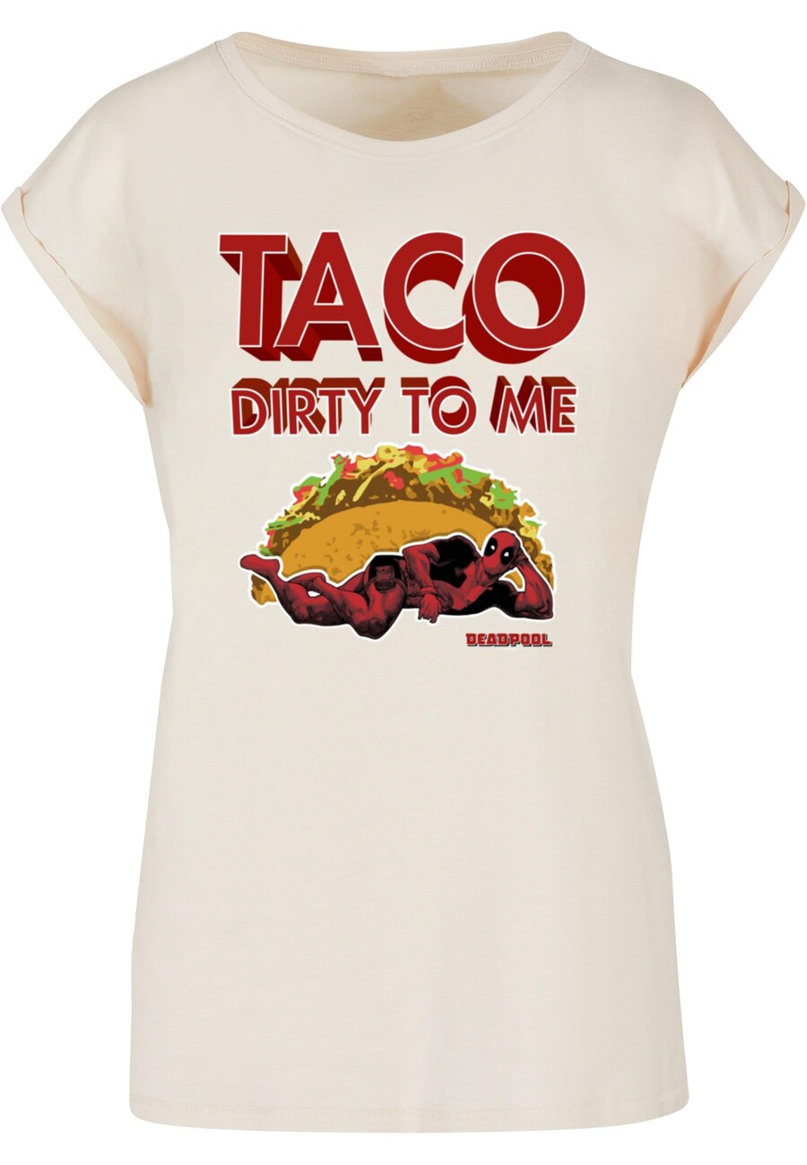 

Рубашка ABSOLUTE CULT Ladies Deadpool - Taco Dirty To Me, песочный