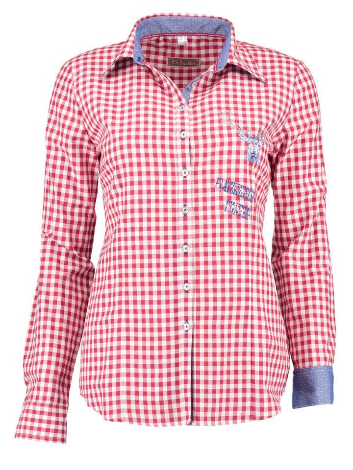 

OS-Trachten Блузка Fenadi среднего красного цвета